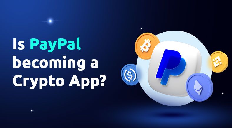 English text on the left side of the visual with PayPal and cryptocurrency logos on the right side 400x700